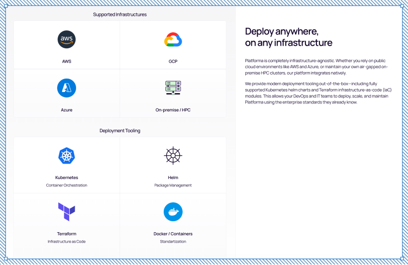 Platforma deployment and trust pages